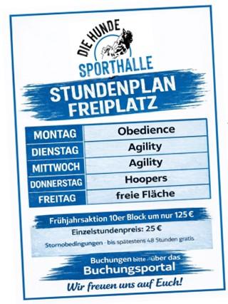 Freiplatz Stundenplan